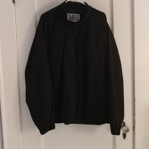 Men's Black Windbreaker Jacket / Size XL